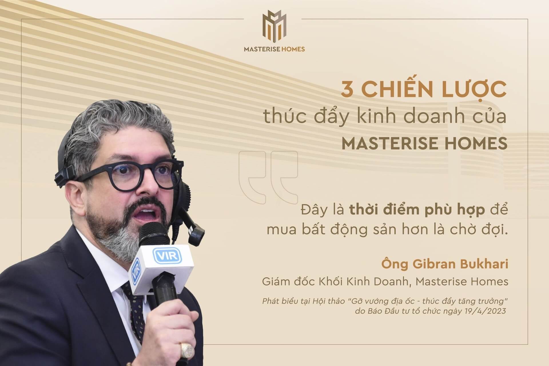 3 CHIẾN LƯỢC thúc đẩy kinh doanh của MASTERISE HOMES