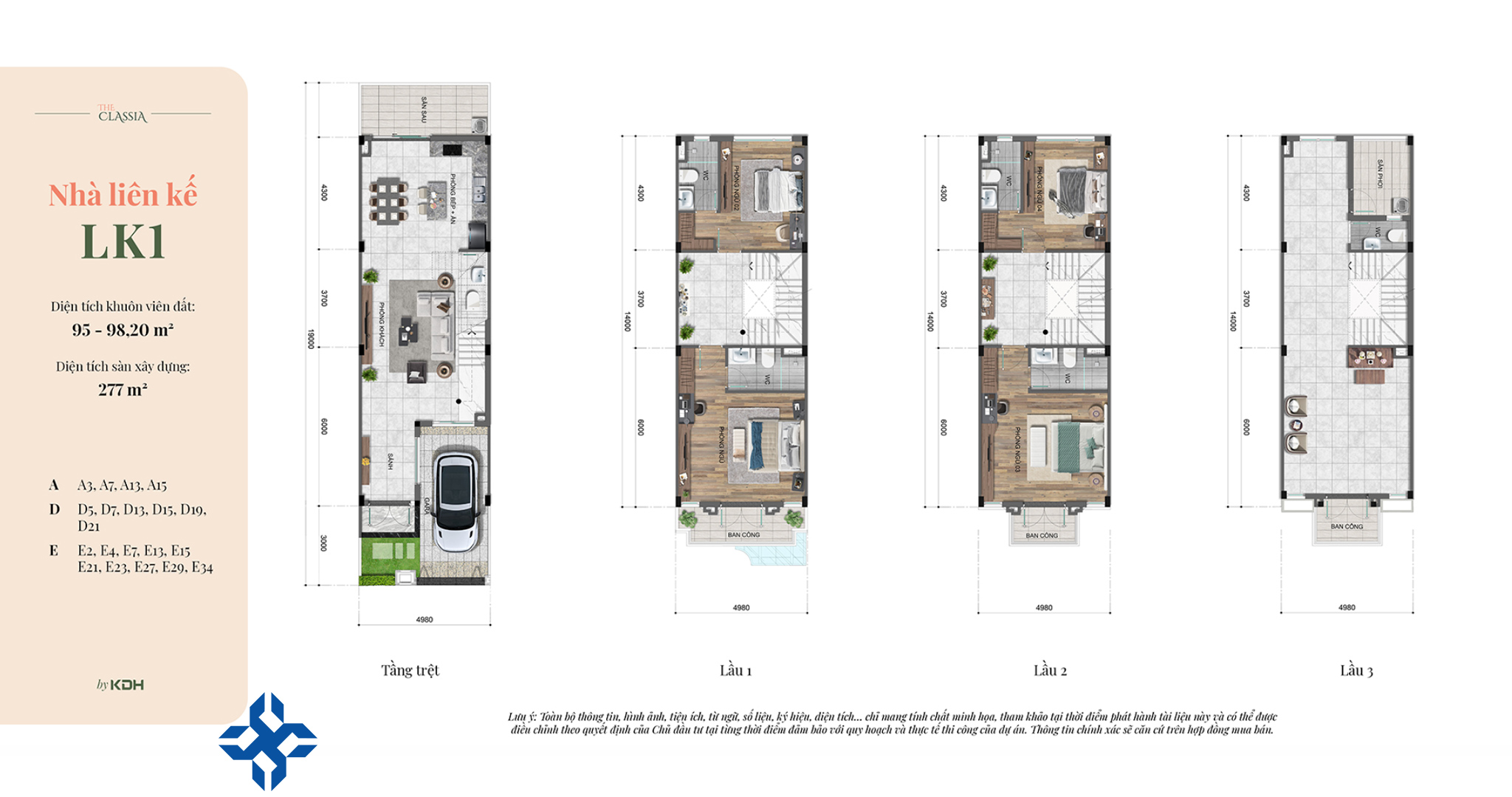 the classia khang dien thiet ke nha pho lien ke