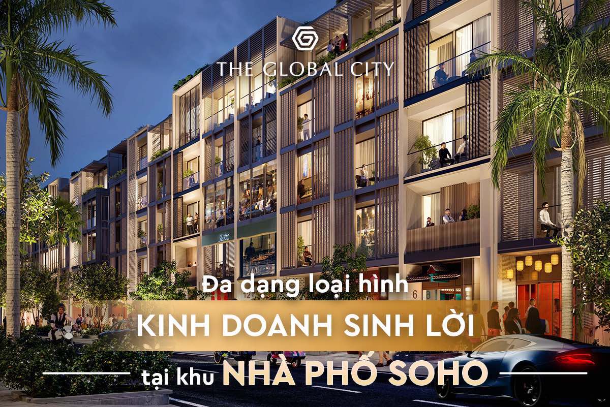 Nhà phố SOHO sinh lời bền vững với đa dạng loại hình kinh doanh