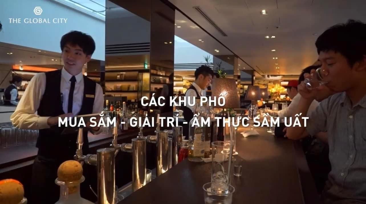 The Global City sở hữu các khu phố mua sắm, giải trí, ẩm thực sầm uất trong tương lai 